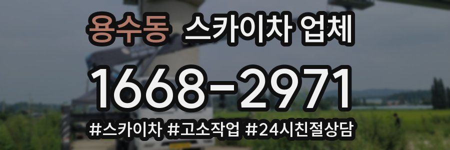 용수동 스카이차 업체