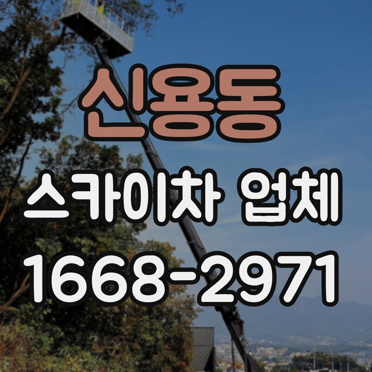 신용동 스카이차 업체