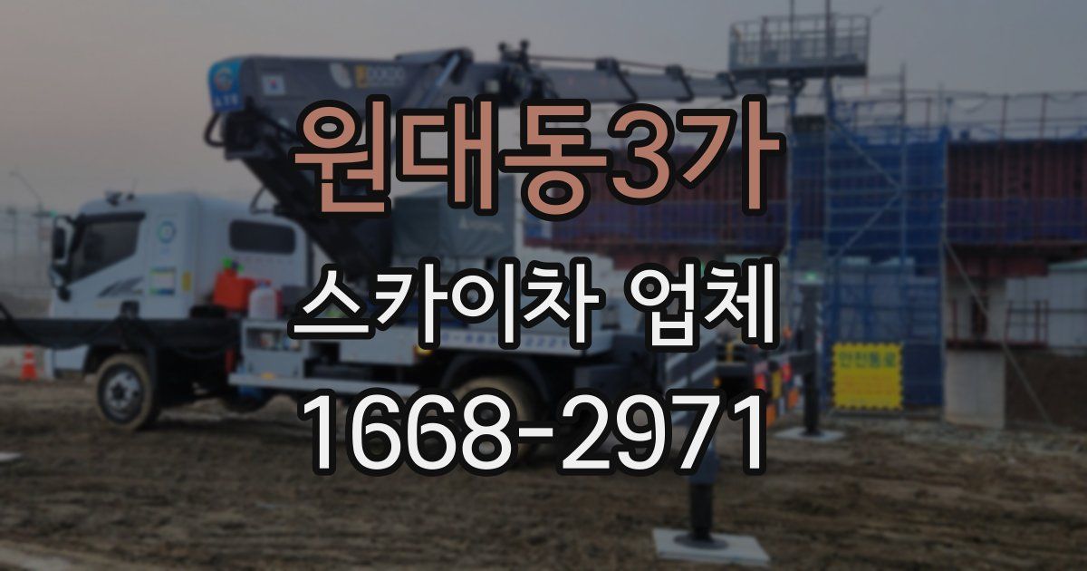 원대동3가 스카이차 업체