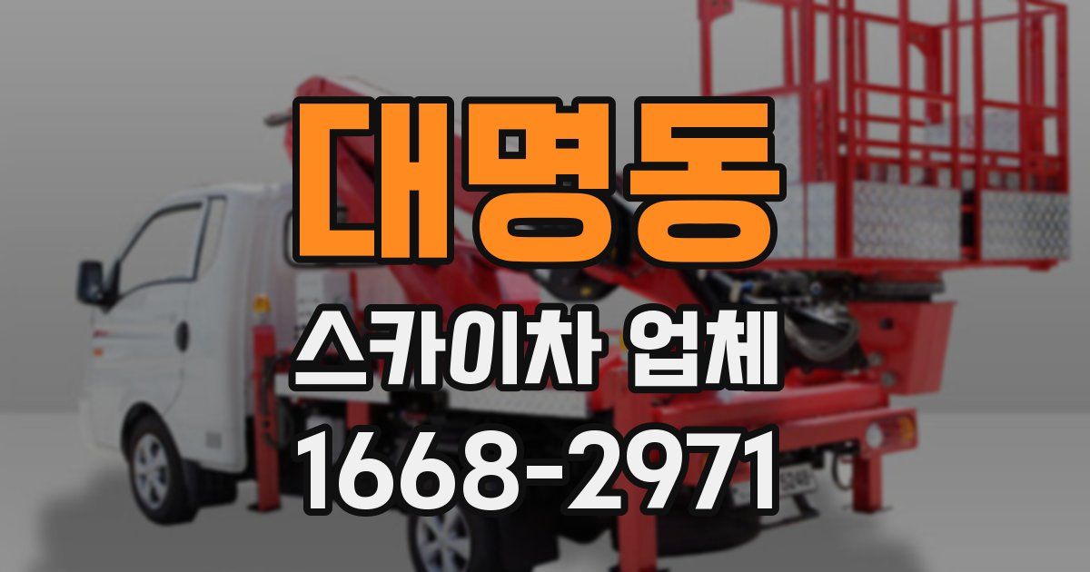 대명동 스카이차 업체