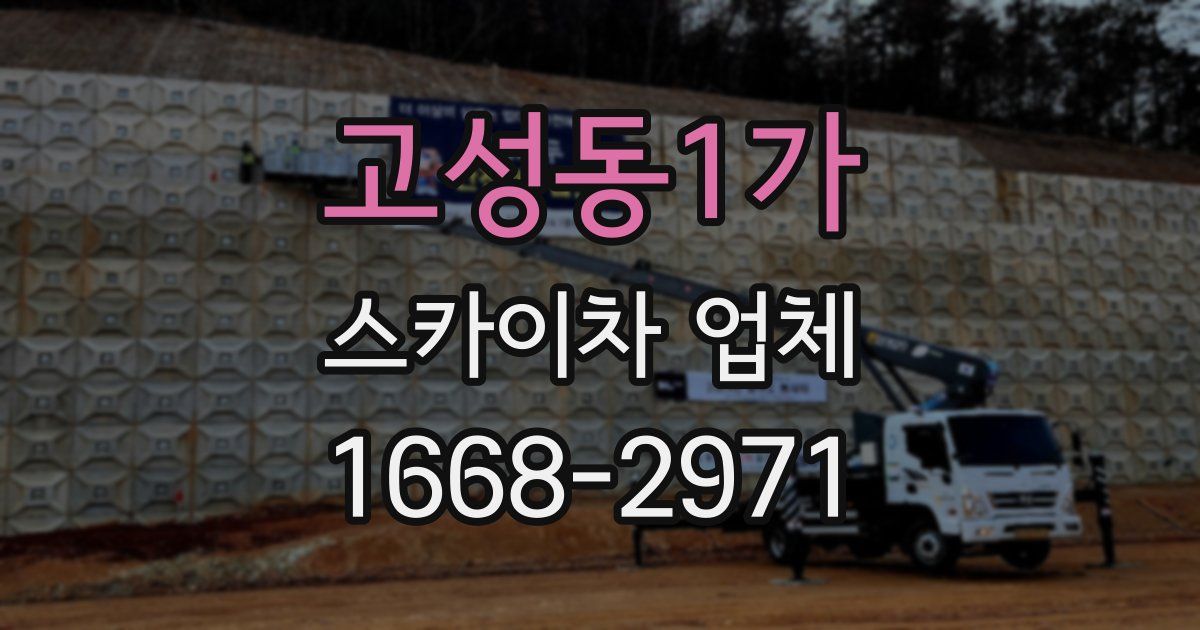 고성동1가 스카이차 업체
