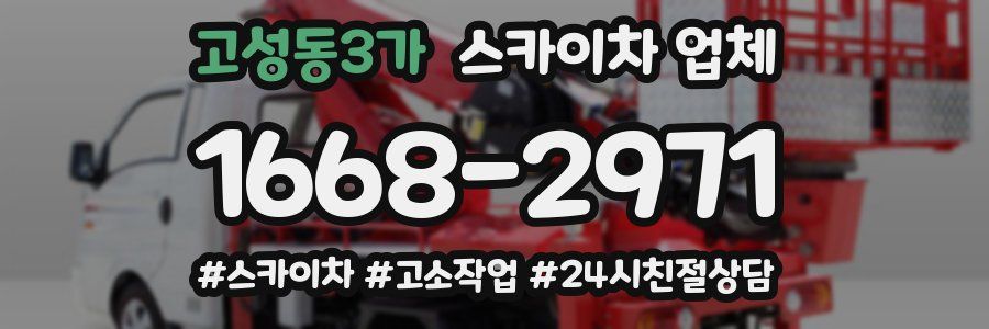 고성동3가 스카이차 업체