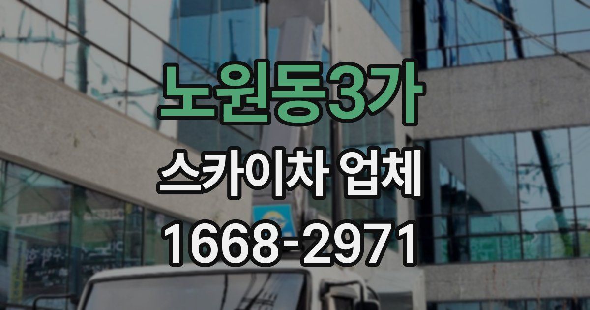 노원동3가 스카이차 업체