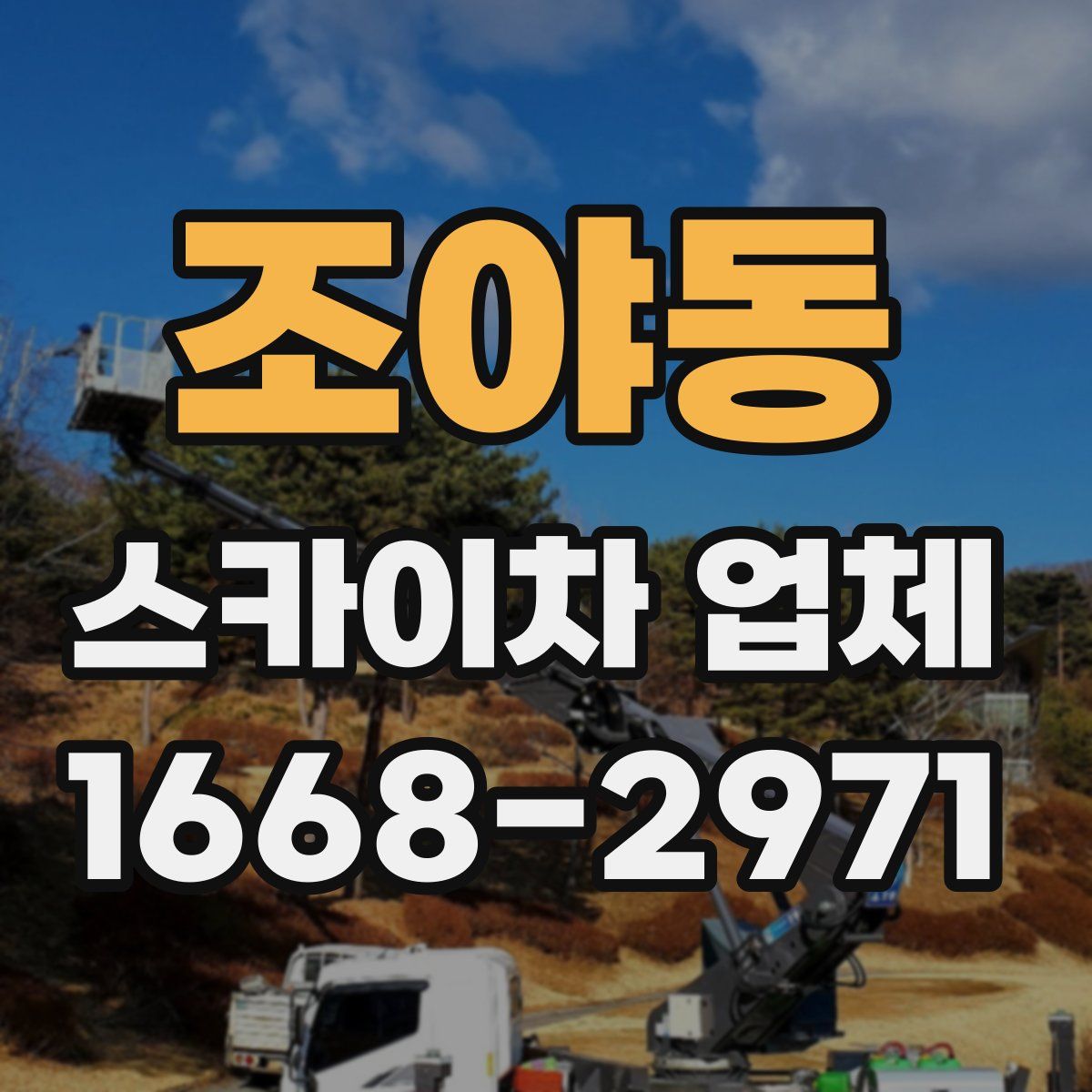 조야동 스카이차 업체