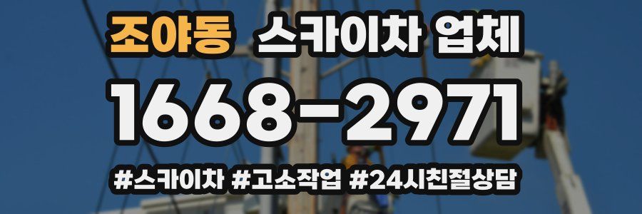 조야동 스카이차 업체
