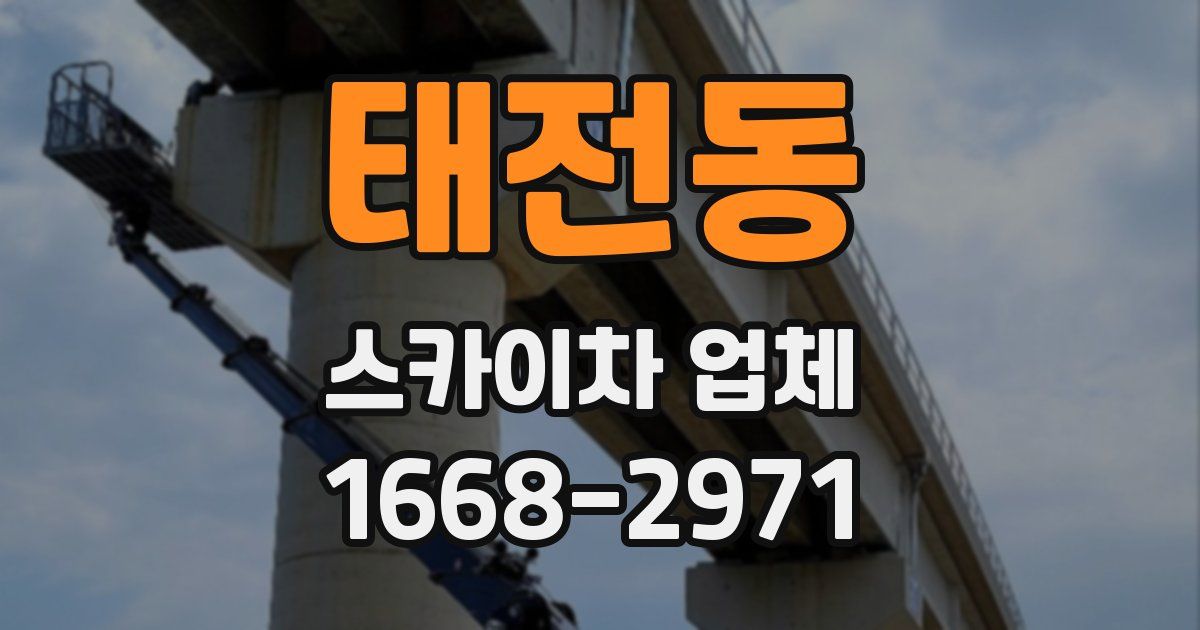 태전동 스카이차 업체