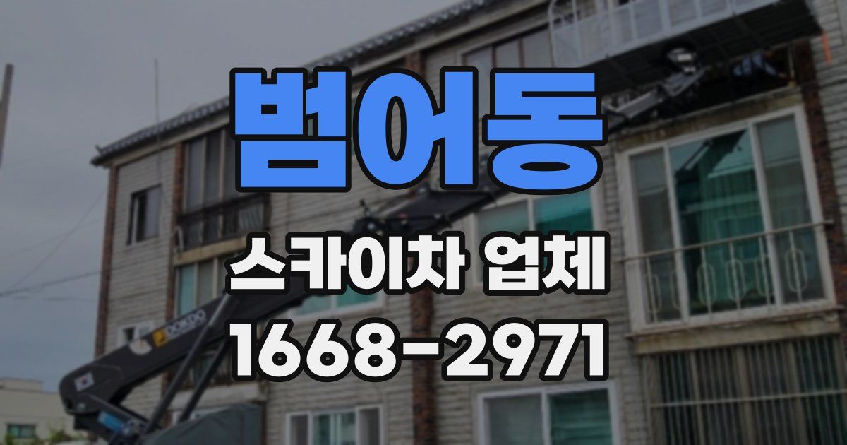 범어동 스카이차 업체