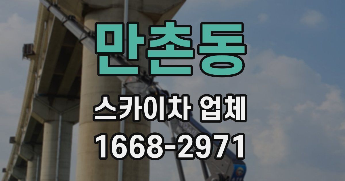 만촌동 스카이차 업체