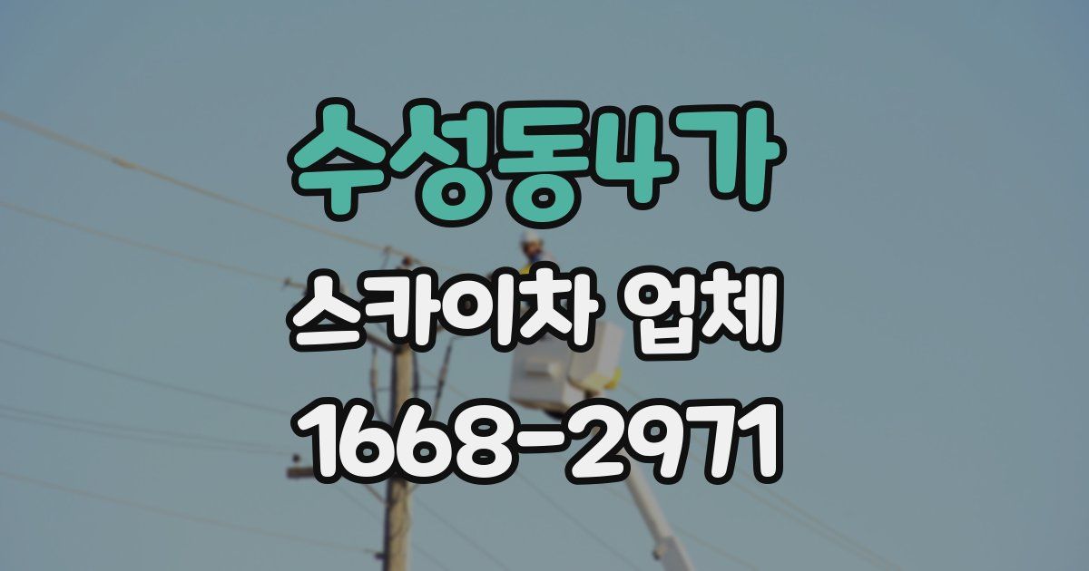 수성동4가 스카이차 업체