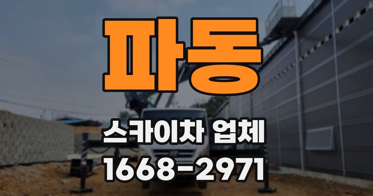파동 스카이차 업체