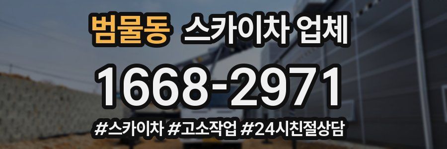 범물동 스카이차 업체