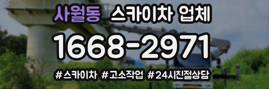 사월동 스카이차 업체