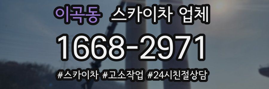 이곡동 스카이차 업체