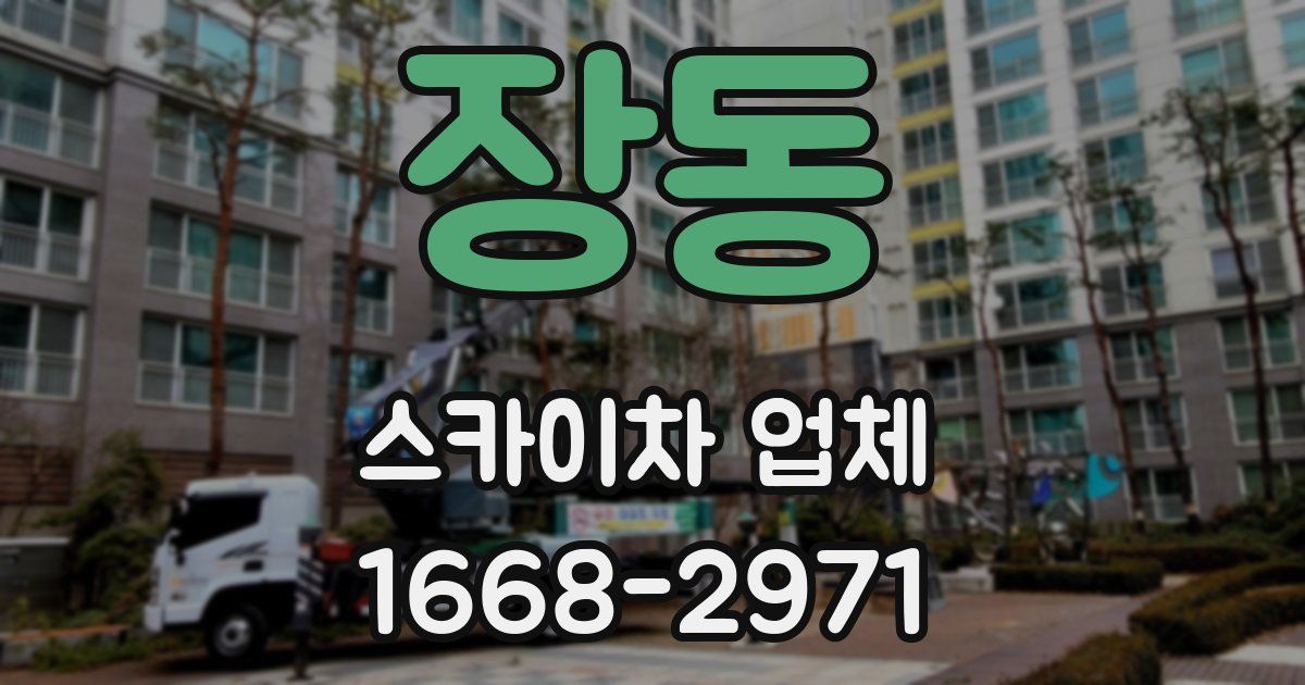 장동 스카이차 업체