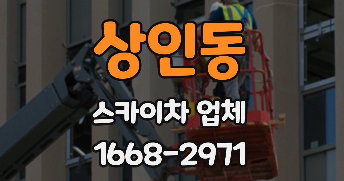 상인동 스카이차 업체