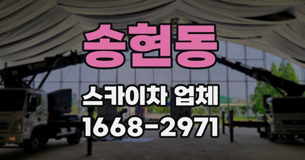 송현동 스카이차 업체