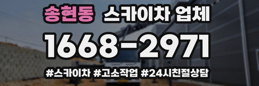 송현동 스카이차 업체