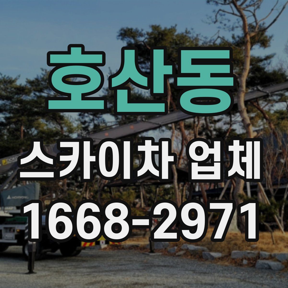 호산동 스카이차 업체