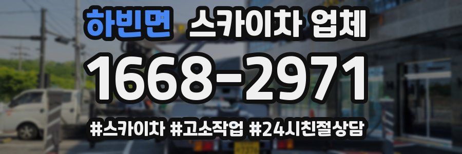 하빈면 스카이차 업체