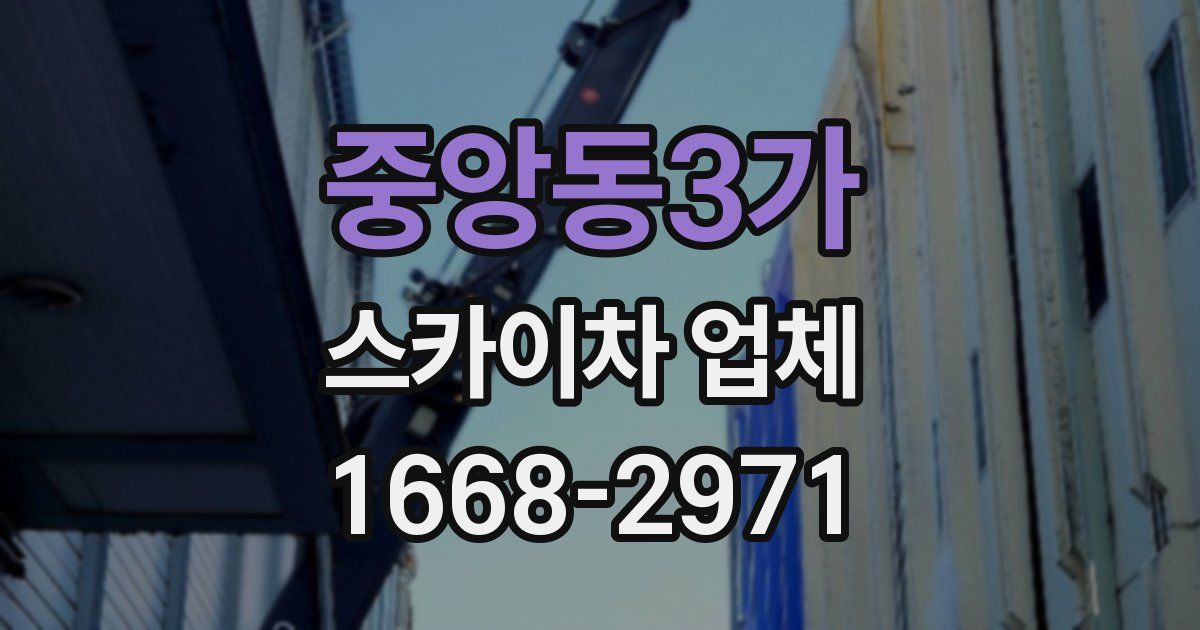 중앙동3가 스카이차 업체