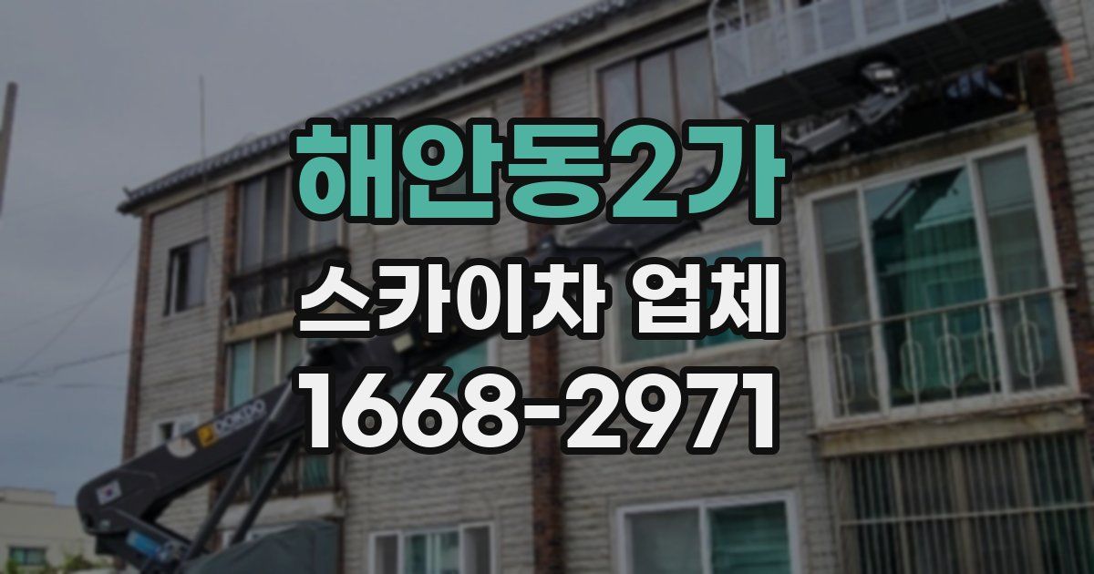 해안동2가 스카이차 업체
