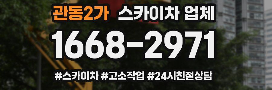 관동2가 스카이차 업체
