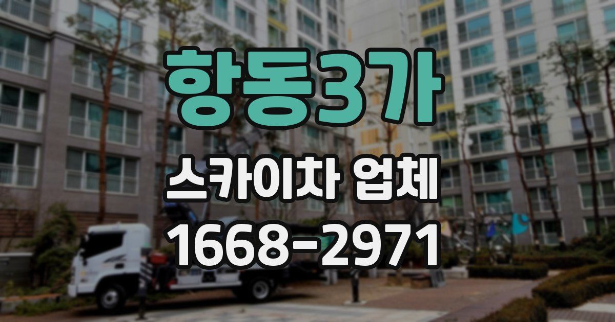 항동3가 스카이차 업체