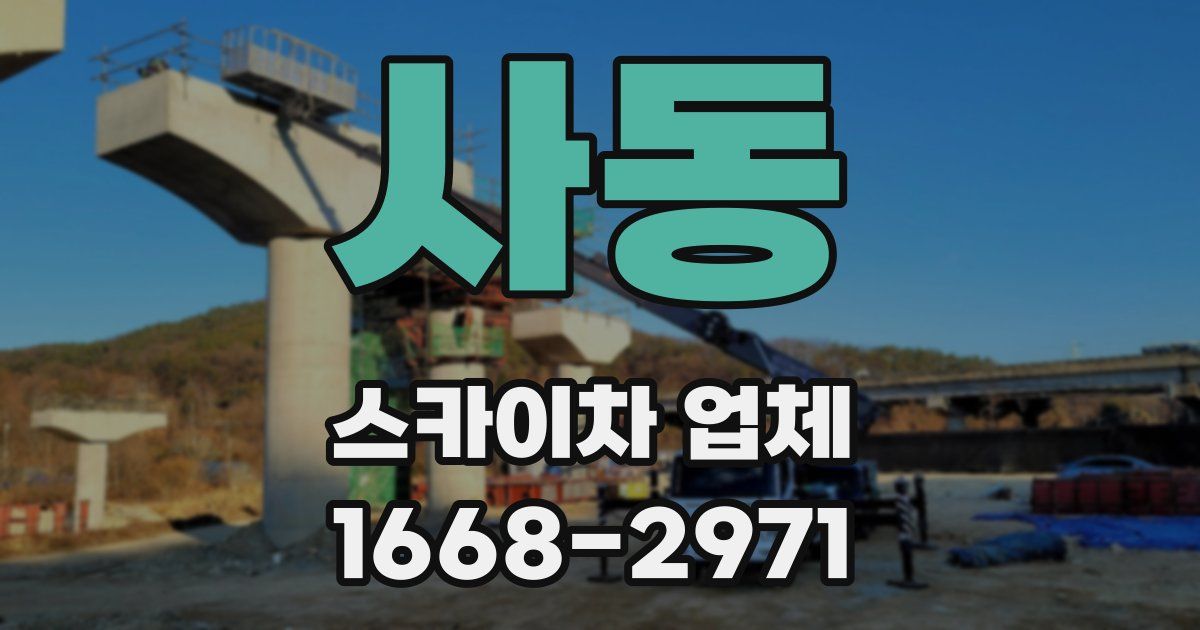 사동 스카이차 업체