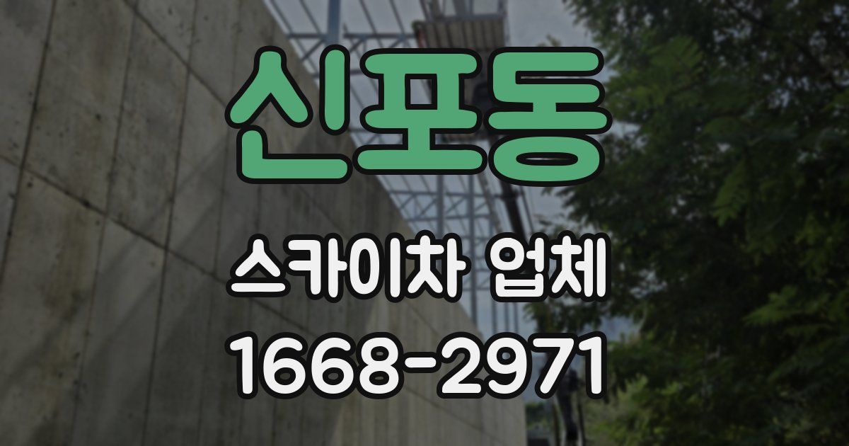 신포동 스카이차 업체