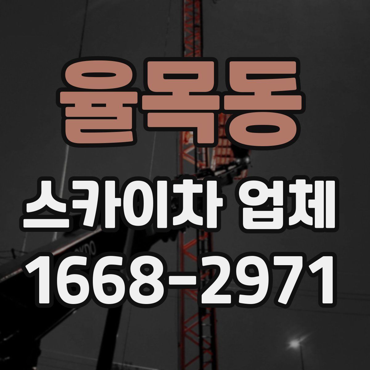 율목동 스카이차 업체