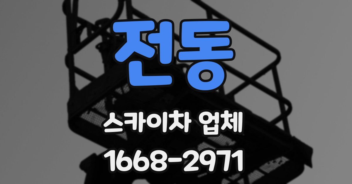 전동 스카이차 업체