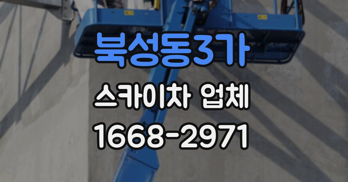 북성동3가 스카이차 업체