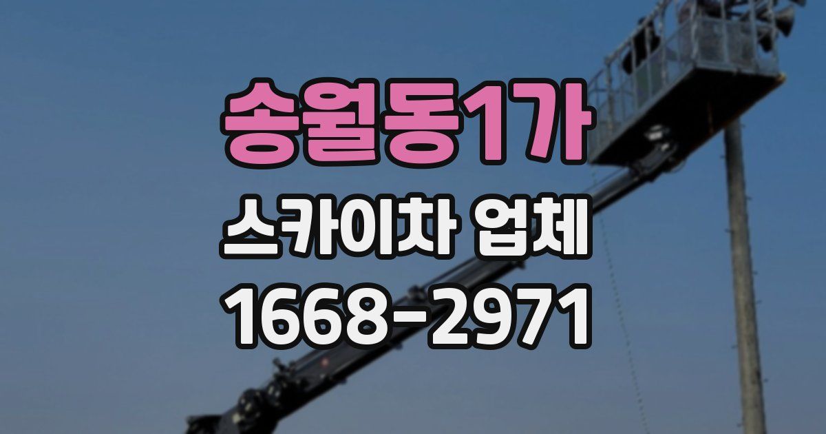 송월동1가 스카이차 업체