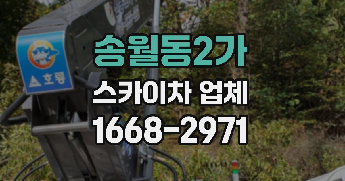 송월동2가 스카이차 업체