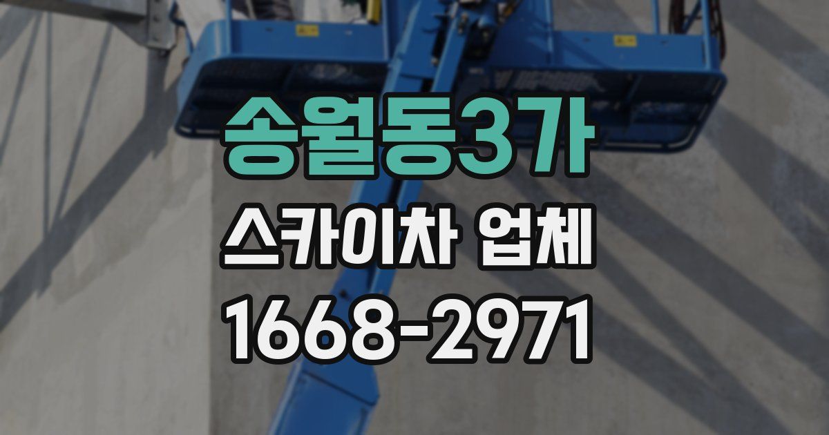 송월동3가 스카이차 업체
