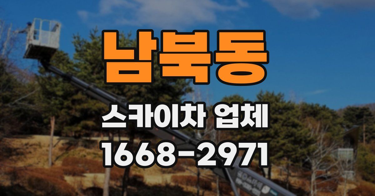 남북동 스카이차 업체