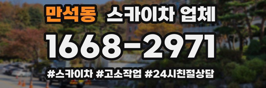 만석동 스카이차 업체