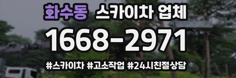 화수동 스카이차 업체