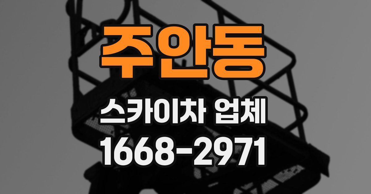 주안동 스카이차 업체