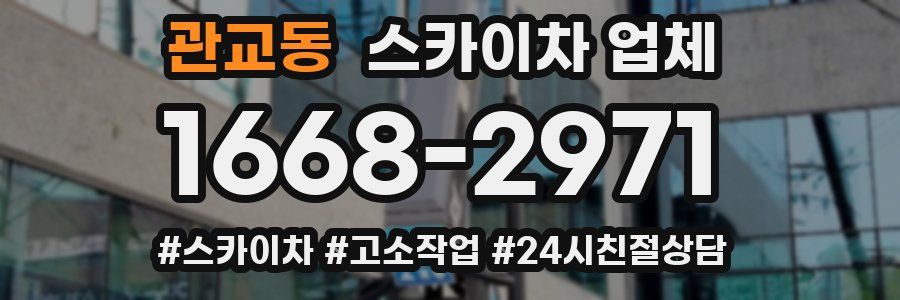 관교동 스카이차 업체