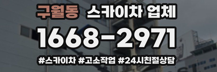 구월동 스카이차 업체