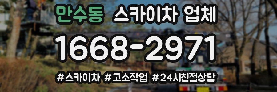 만수동 스카이차 업체