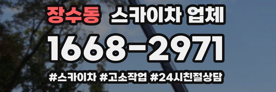 장수동 스카이차 업체