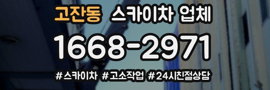 고잔동 스카이차 업체