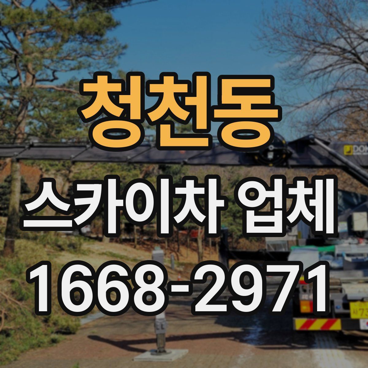 청천동 스카이차 업체