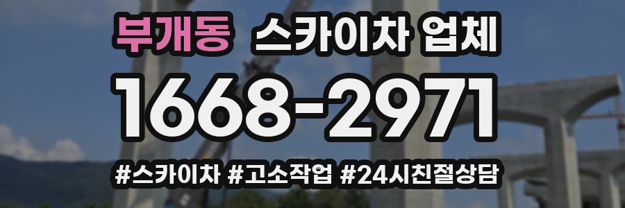부개동 스카이차 업체