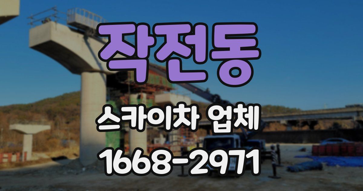 작전동 스카이차 업체