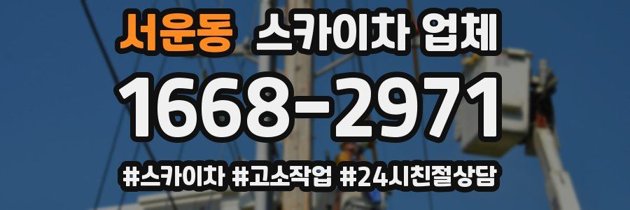 서운동 스카이차 업체