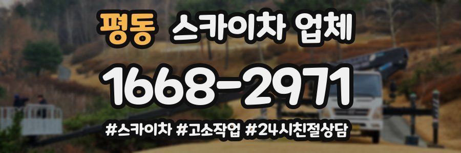평동 스카이차 업체