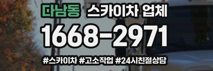 다남동 스카이차 업체